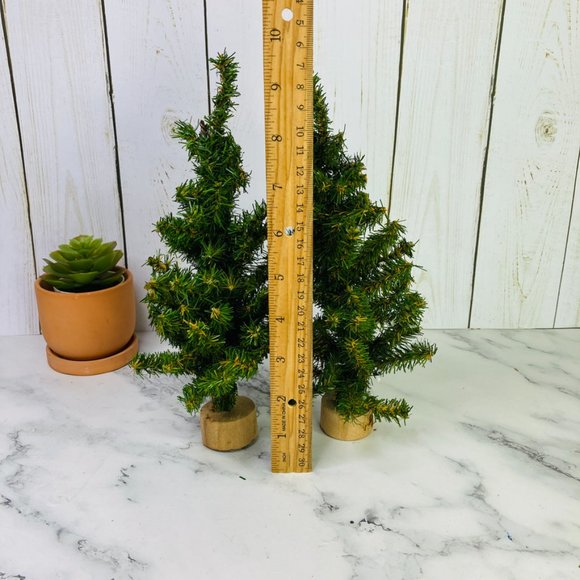 Department 56 Michaels Spruce Pine Trees Wood Base Adjustable Size 7" 10" 12" - Picture 11 of 15